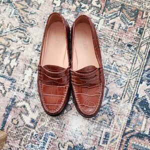 J. Crew Brown Leather Loafers